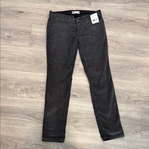 Free People Charcoal Corduroy Jeans size 25 NWT